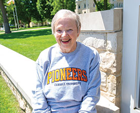 Karen Bruinooge ’63. Link to her story