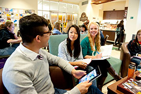 Students studying on campus. Link to Gifts by Will Students studying on campus. Link to Gifts by Will